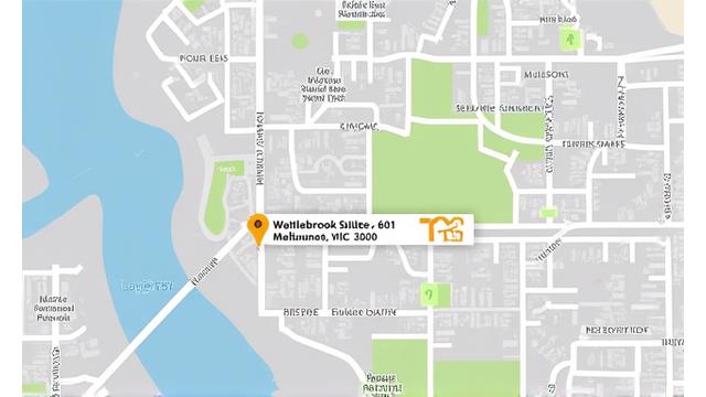 Map showing Wattlebrook Athletics office location in Melbourne, Australia