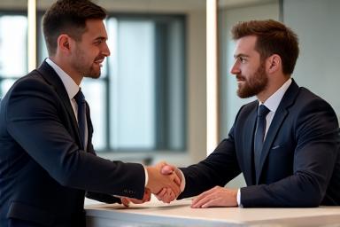 Professional athlete signing a contract with an agent, symbolizing representation